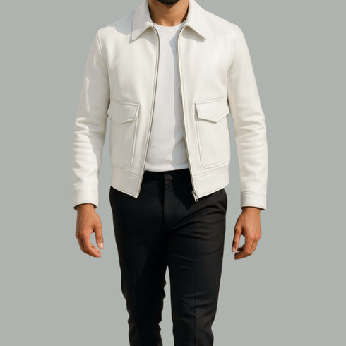 Nivan Genuine Leather Jacket For Men